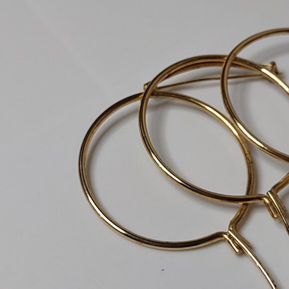 Large Gold Tone Balloon Brooch - Picture 4 of 11